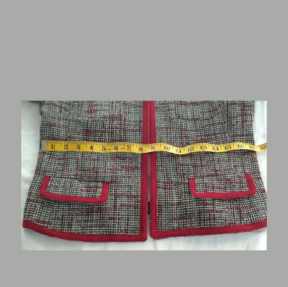 BR Womens Open Front Tweed Blazer Jacket - Picture 6 of 8